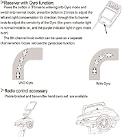 Vista 5 de X6 6 Canales Rc Transmisor y Receptor P6FG Con Giroscopio Integrado Modo Mixto Protección Fuera de Control Controlador Rc para Coche/Barco/Tanque a