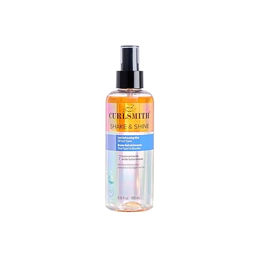 CURLSMITH Shake & Shine - Curl Refreshing Spray for Dry Hair, Use Between Wash Days, For All Curl Types, Vegan & Cruelty Free (6.6 oz)