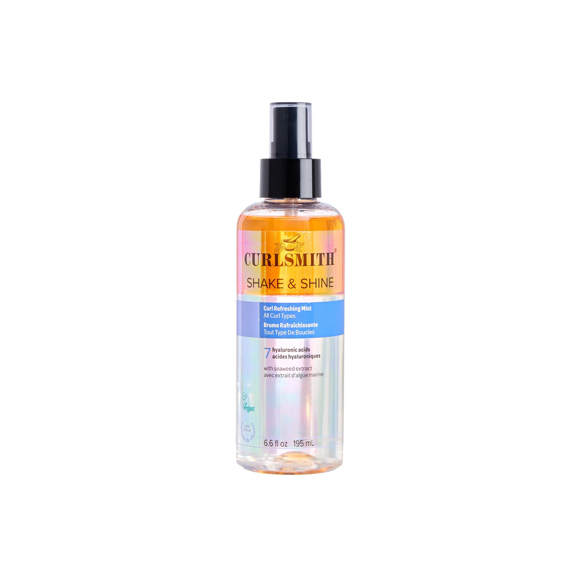 CURLSMITHShake & Shine - Curl Refreshing Spray for Dry Hair, Use Between Wash Days, For All Curl Types, Vegan & Cruelty Free (6.6 oz)
