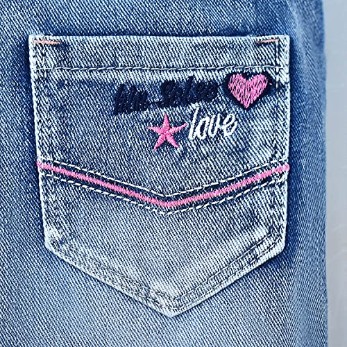 Image of Peacolate 3-11T Little&Big Kids Girls Jumpsuit&Rompers Bib Overalls Colorful Tie-dye Shortalls Suspender Shorts Jeans Pants