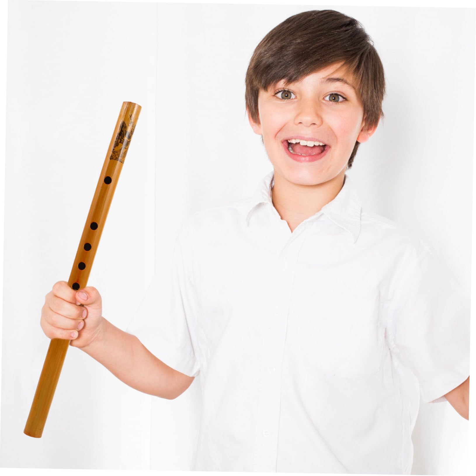 Flûte en Bambou Portable 33 Cm 7 Trous pour Débutants et Étudiants, Facile à Apprendre, pour Performances et Cours de Musique