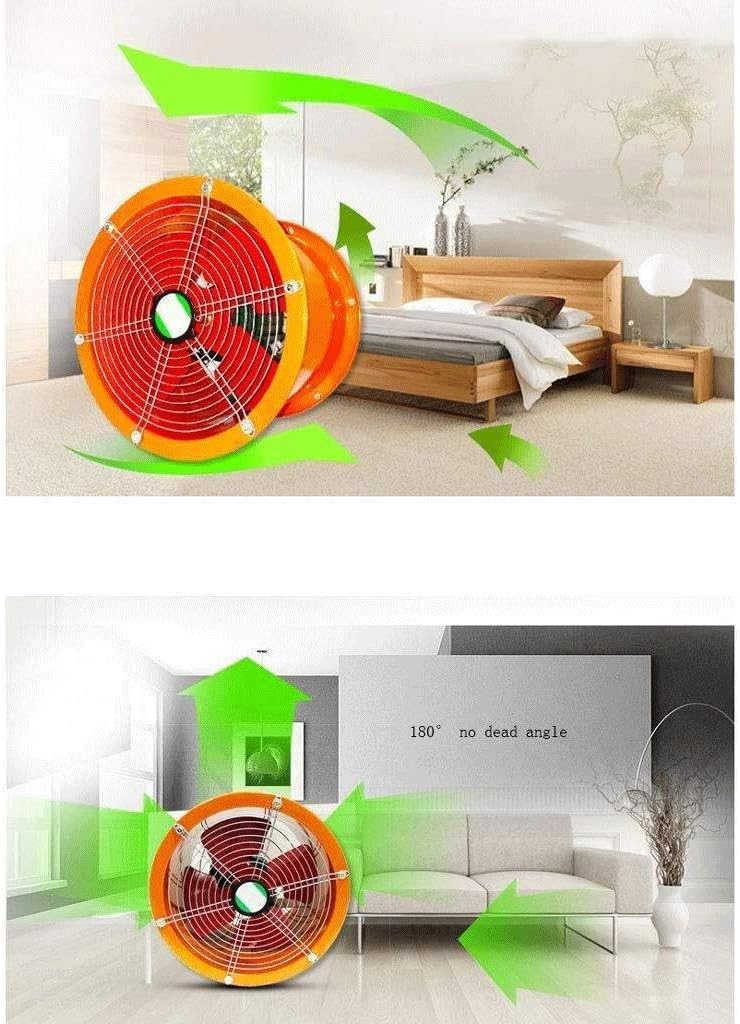 8" Inline Fan Toilet Bathroom, Metal Fan, Great Exhaust Fan for Grow Tent Exhaust and Intake