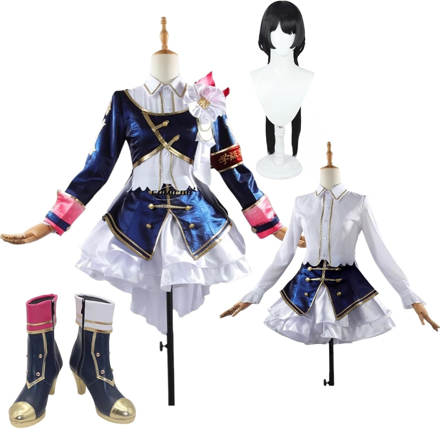 COMICOBB] vtuber 月ノ美兎 コスプレ衣装/靴/ウィッグ/道具自由選択 月