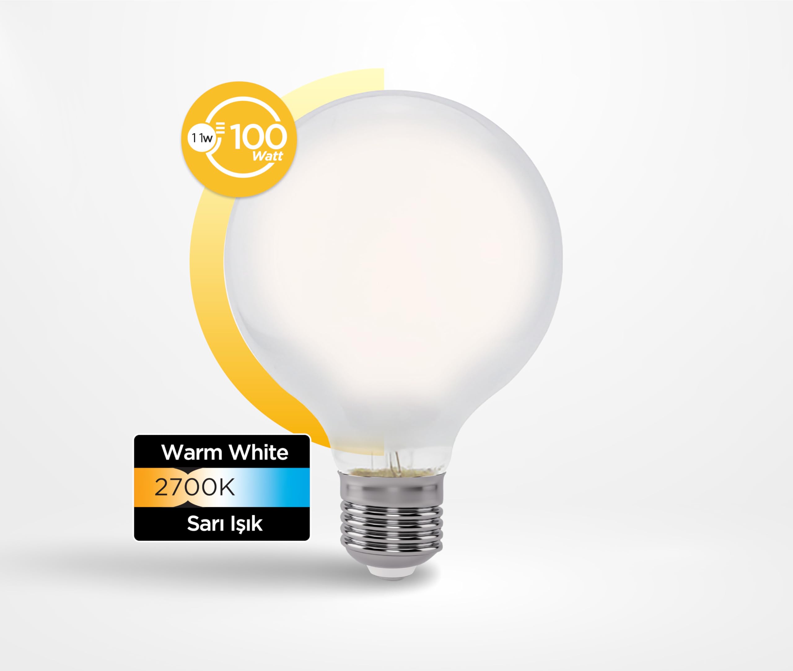 Panasonic Filament Ampul E27 11W 1521LM 2700K Milky