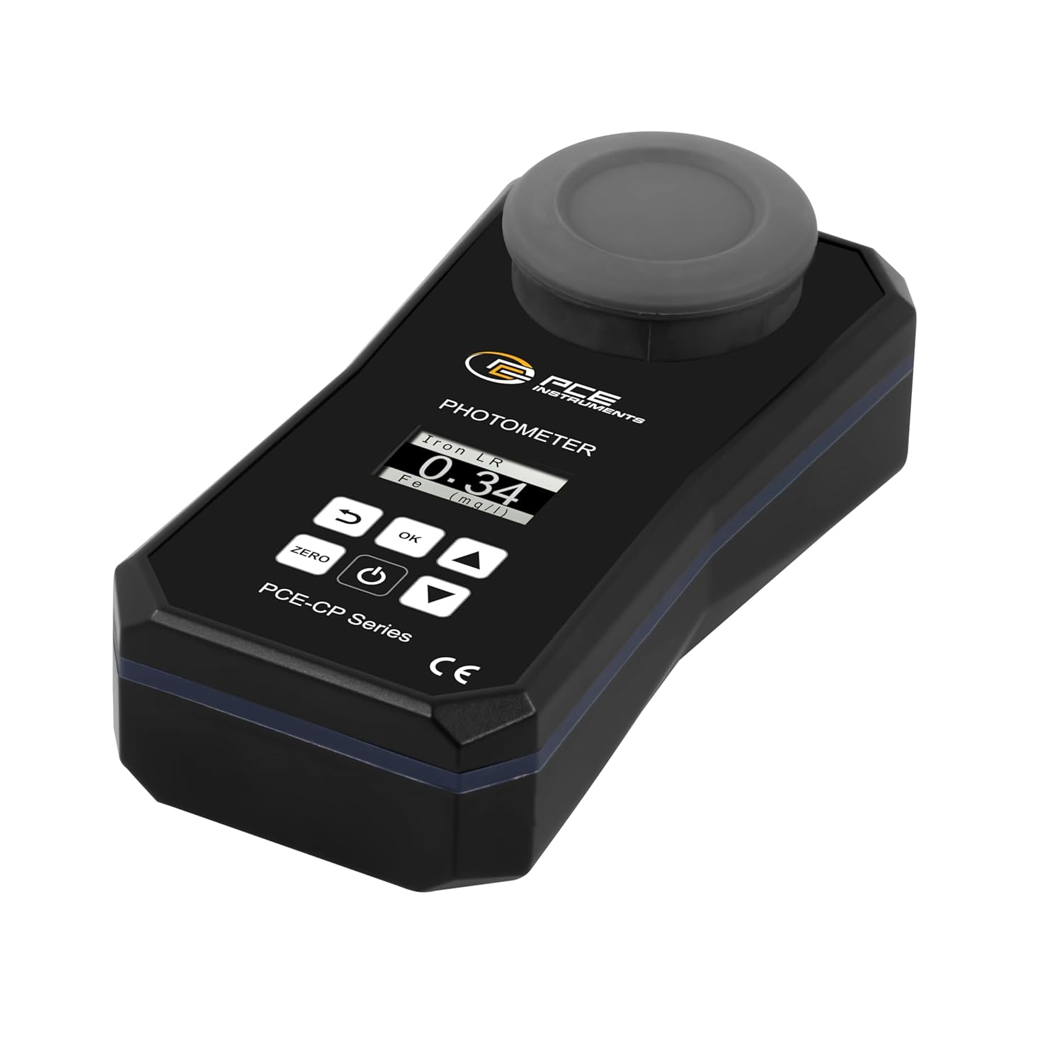 PCE Instruments PCE-CP 11 Photometer, for Water Quality Testing, Measures Free & Total Chlorine, with Calibration Standards, Large LCD, Data Hold & Portable Design