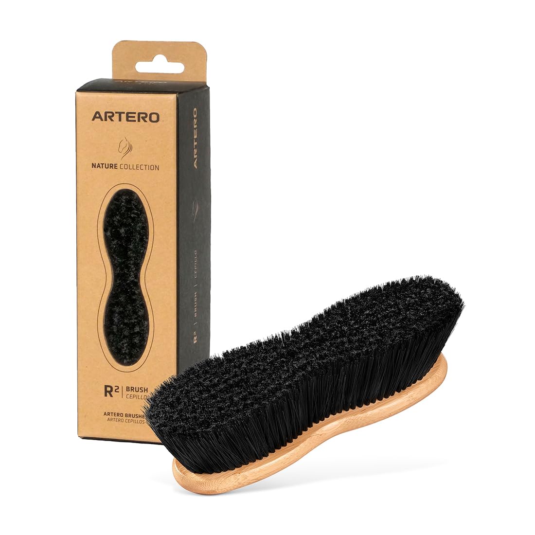 Artero Infinity R2. Cepillo para caballos con cerdas blandas de 5cm de longitud. Elimina rápidamente el polvo más superficial. Ergonómico y Especial para las zonas más sensibles de tu caballo