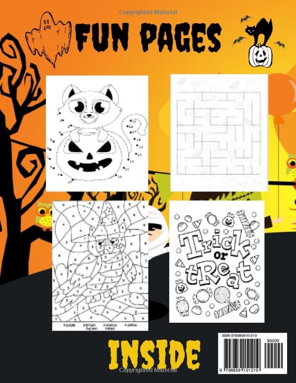 Miniatura 2 de Halloween Coloring & Activity Book for Kids Simple and Fun, Cute Pumpkins, Cats, Ghosts, Witches and More!
