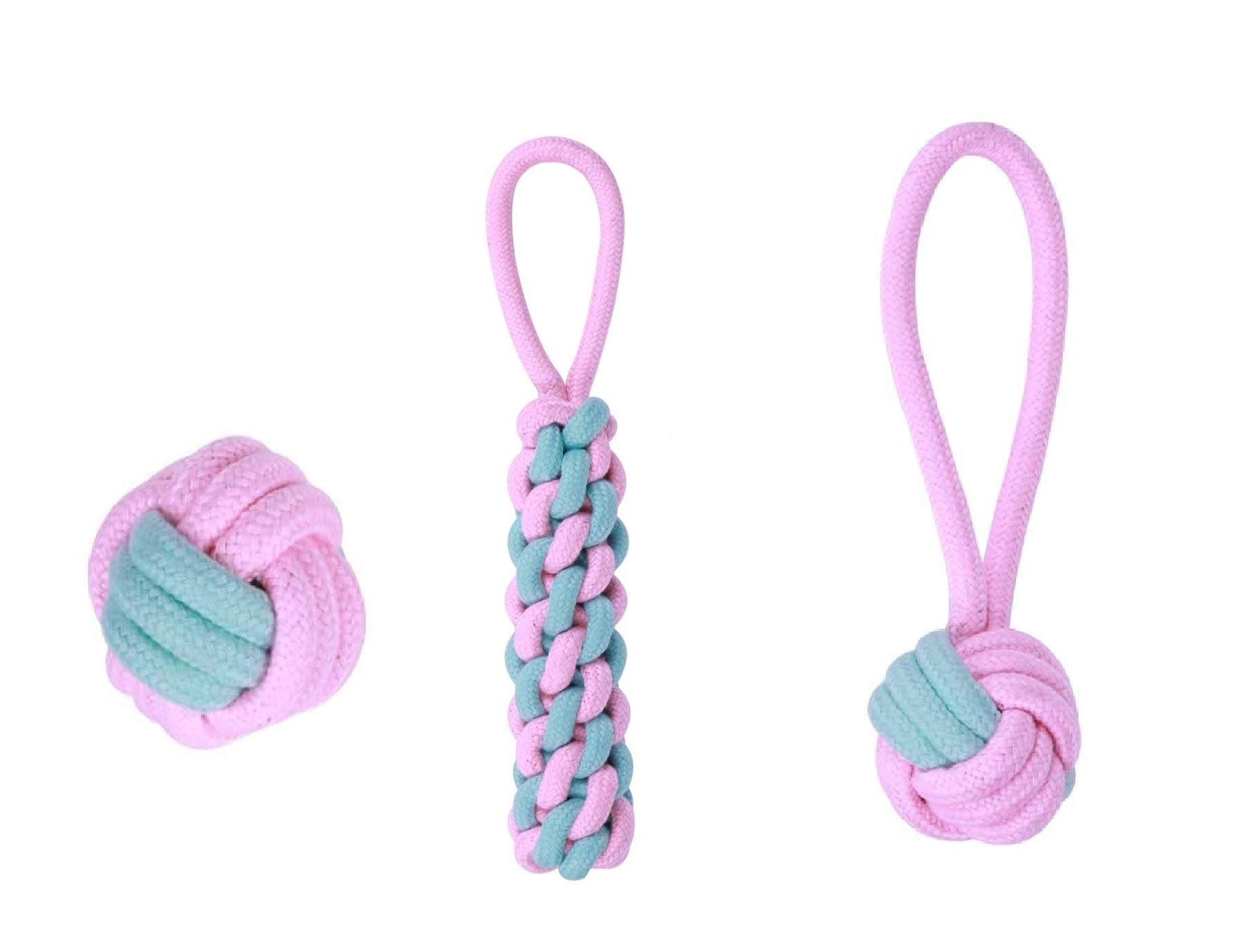 THE DDS STORE Dog Rope Toys for Aggressive Chewers Tough Rope Chew Toys for Large and Small Medium Dog 3 Pcs Combo Pack Indestructible Cotton Rope Toy Teeth Cleaning (Color May Vary) (B08R3X8W4P) Amazon Price History, Amazon Price Tracker