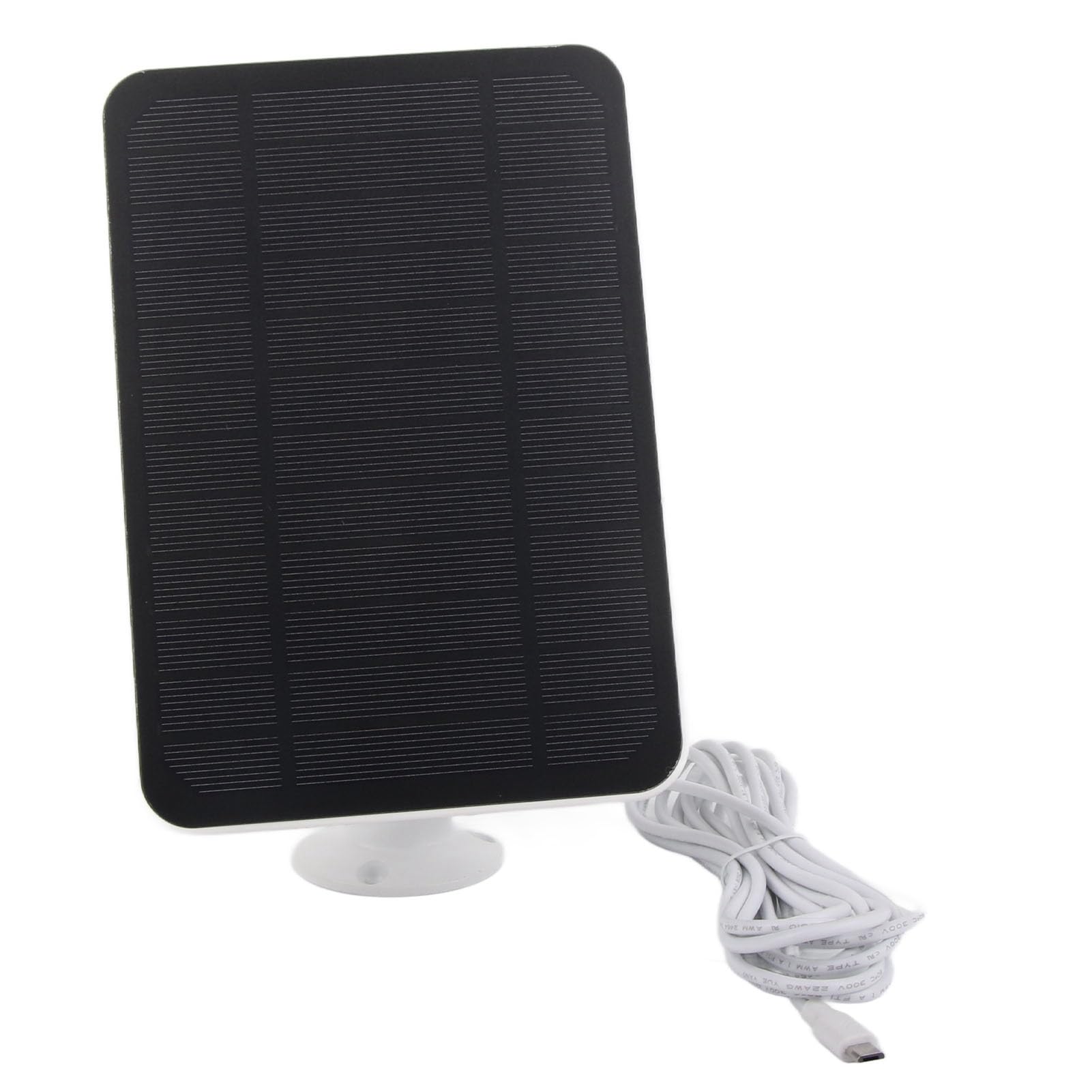 Pannello Solare 4W Per Fotocamere Esterne - Compatibile Ring, Arlo, Blink, Impermeabile IP65