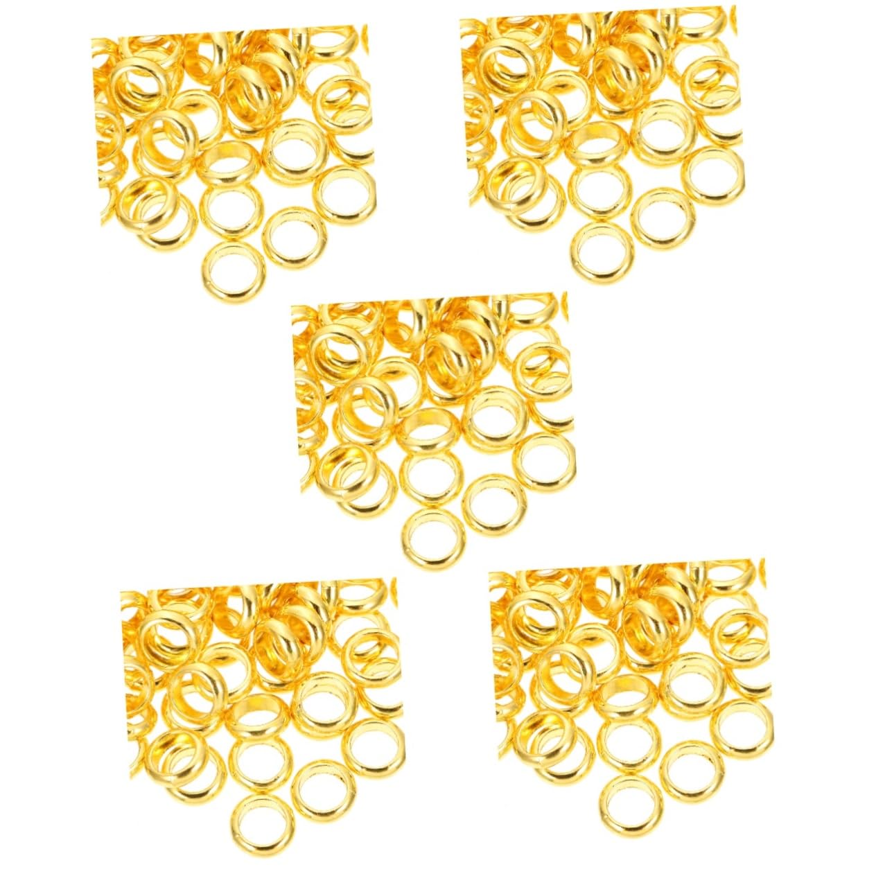 Uonlytech 5 Set Accessori Per La Lega Di Gioielli Perle Perline Distanziatrici Dorate Perle Per La Produzione Di Gioielli Creazione Di Spaziali Golden 100 Pezzi*5