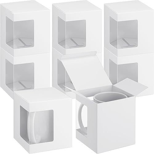 Harloon Paquete de 36 cajas de tazas para regalos, cajas de tazas de café, cajas de regalo para envío, sublimación, caja de embalaje de regalo de