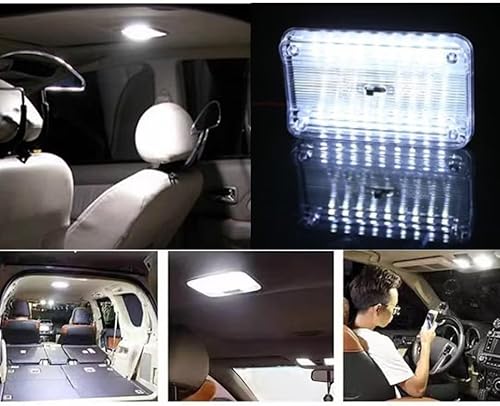 Miniatura 9 de USonline911 1 paquete 12 V 36 LED coche interior techo luz vehículo techo cúpula lámpara de lectura auto LED luz de noche blanco universal
