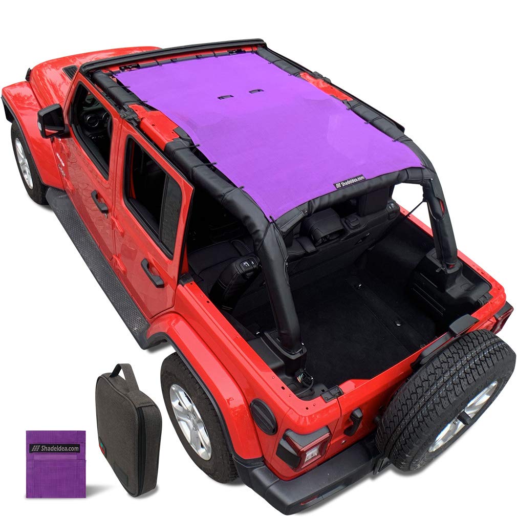 Jeep Wrangler Sun Shade Top for JL 4 Door (2018-2023) Mesh Sunshade Roof