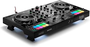 Hercules DJControl Inpulse 500 2-Deck USB DJ Controller for Serato DJ and DJUCED & Numark HF125 - Ultra-Portable Professional DJ Headphones with 6 ft Cable, 40 mm Drivers for Extended Response