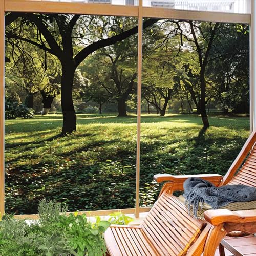 Película adhesiva para ventana con diseño de naturaleza y privacidad miniatura 6
