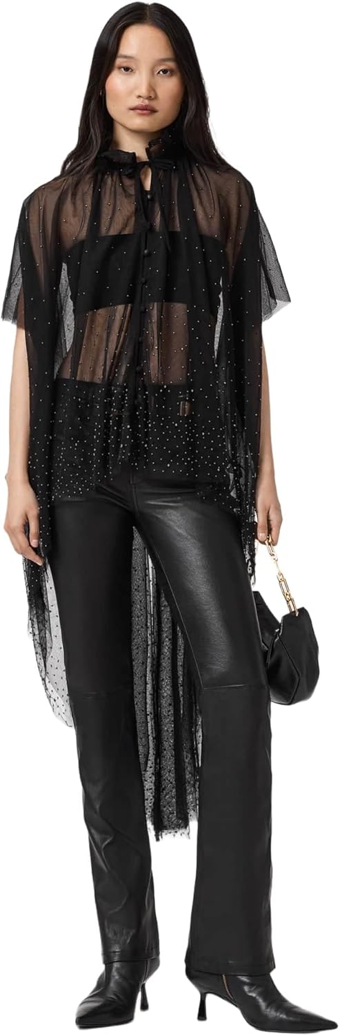 Allsaints Women's Haldan Lthr Trouser
