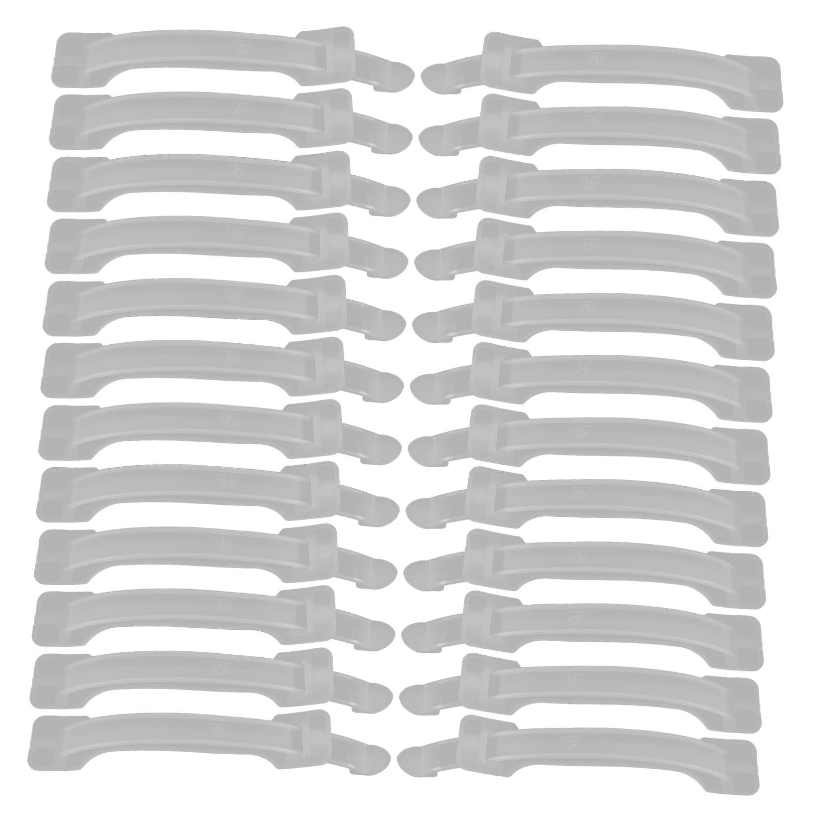 CIYODO 30pcs Box Handle Boxes Carry Straps Carrying Handle Shipping Straps Carrying Straps for Heavy Objects Strap Handle Replacement Cardboard Straps Handle Strap Plastic White