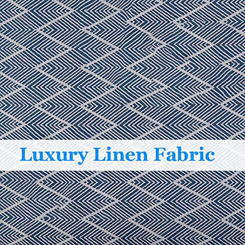 Nappe rectangulaire en lin et coton jaune 135x240 cm