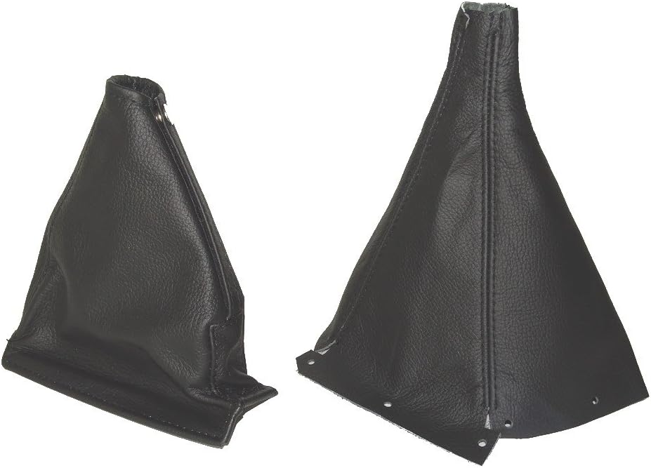 Ltd for Nissan Skyline R33 1993-1998 Shift and Ebrake Boot Black Leather