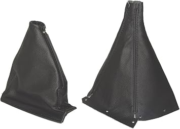 Ltd for Nissan Skyline R33 1993-1998 Shift and Ebrake Boot Black Leather