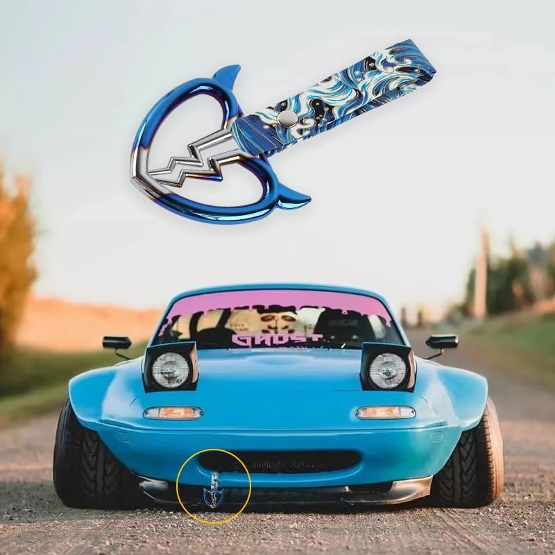 Miniatura 5 de Q1-TECH, JDM Tsurikawa Anillo japonés de metro, tren, autobús, mango de coche, cuerno de diablo, mango de corazón roto, correa de mano, anillos