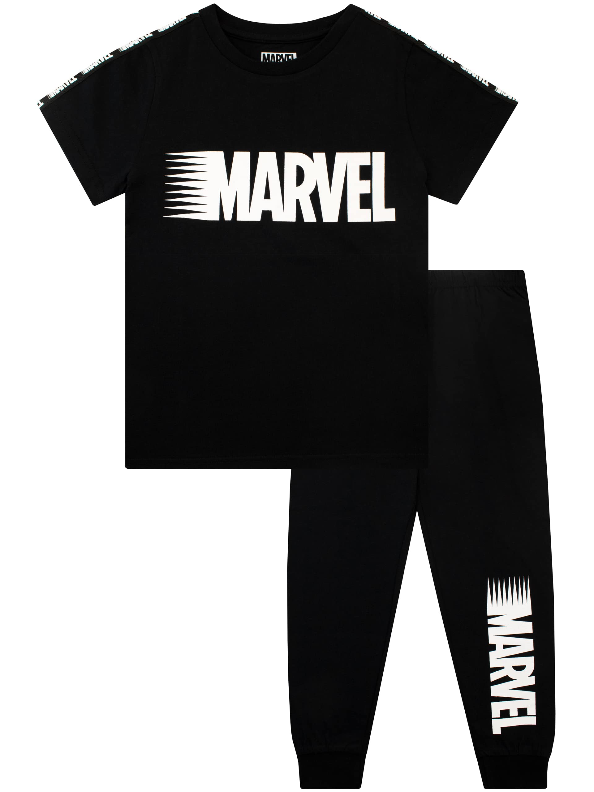 Marvel Boys Black Pyjamas 7-8 Years