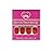 EchiQ Press on Nails Matte Square Flame Stick on Nails Red False Nails Classic Short Fake Nails Beauty Woman Gift Beauty