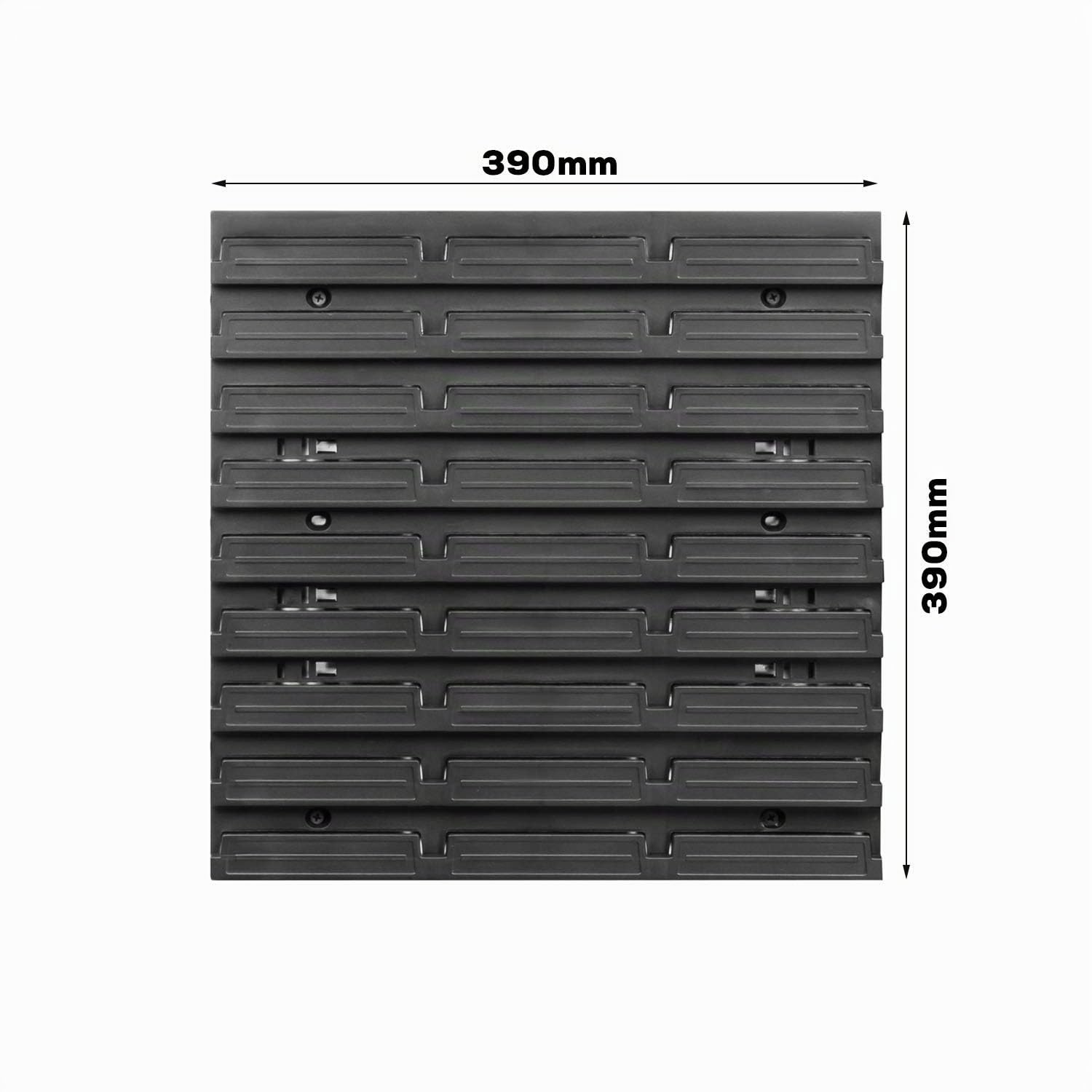 Panneau porte - outils 116 x 78 cm 91 boîtes de Rangement empilables en Plastique bacs a bec en rouge pour Garage, Atelier, Banc de traiavail, system murale modulable, crochets a outils, supports