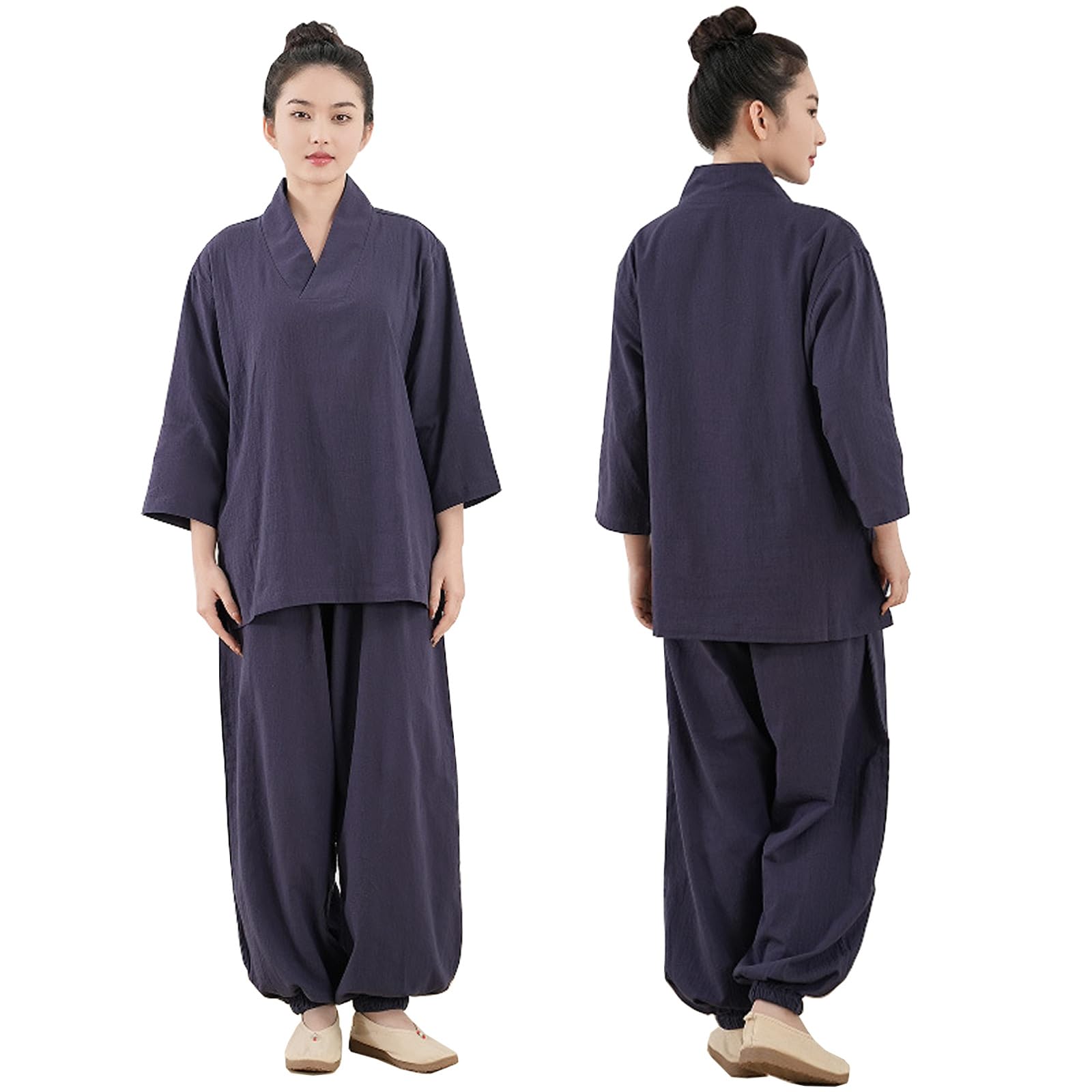Damen-Kampfsportanzug, Unisex, Tai Chi Uniform, Traditionelle Chinesische Kleidung für Kung Fu, Zen, Meditation, Wing Chun, Wu Shu, Qigong