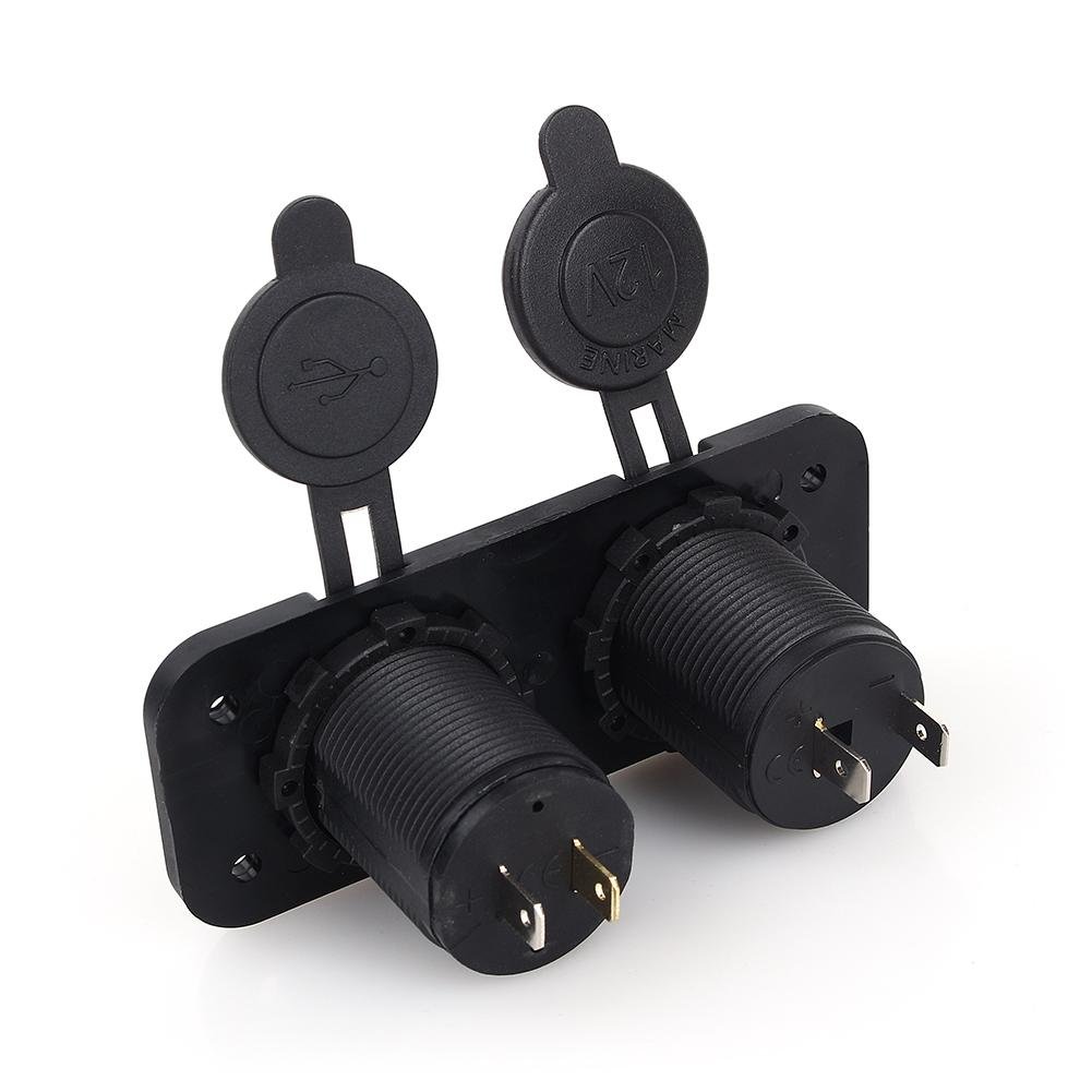 Adattatore Accendisigari Auto – Doppia USB + Doppia Spina 12V, Caricatore Sdoppiatore - 3