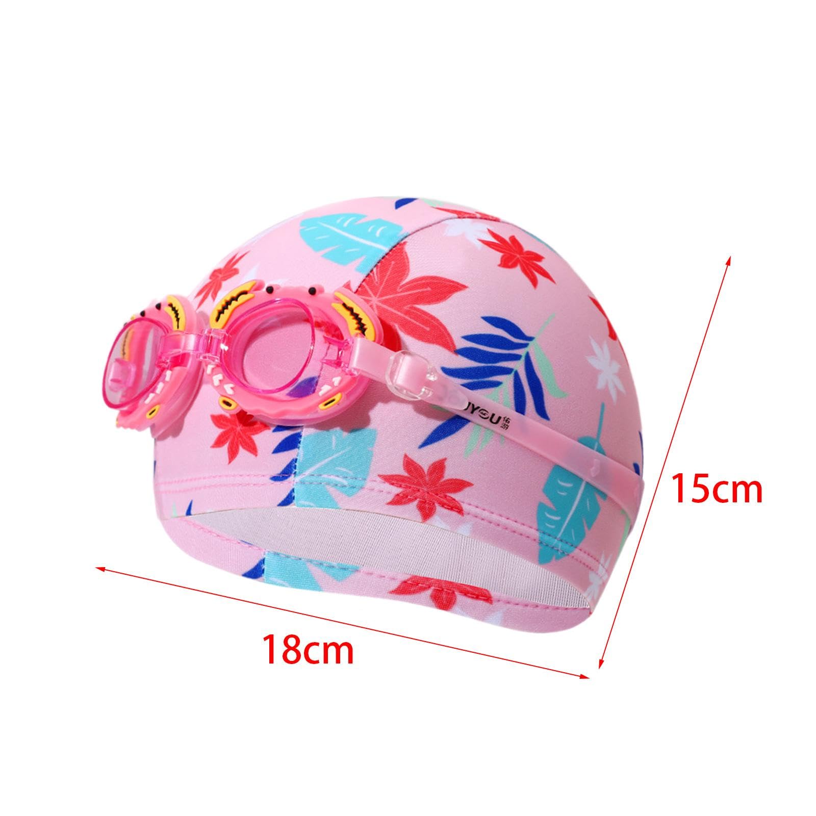 5X Lunettes de Natation Ensemble de Bonnets équipement de Natation pour Enfants Filles Garçons Plongée Natation