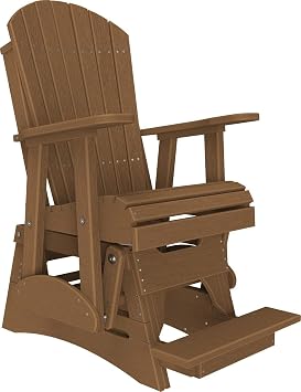 Adirondack Balcony Glider - 2 - Available in 20 Colors Antique Mahogany - Premium