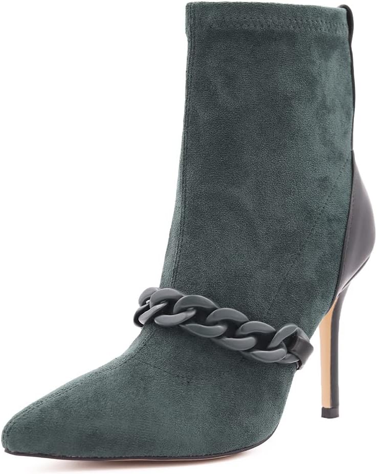 Stivaletti Donna QUEEN HELENA Con Tacco 10cm E Zip Laterale - Punta A Spillo In Ecopelle - Foto 14