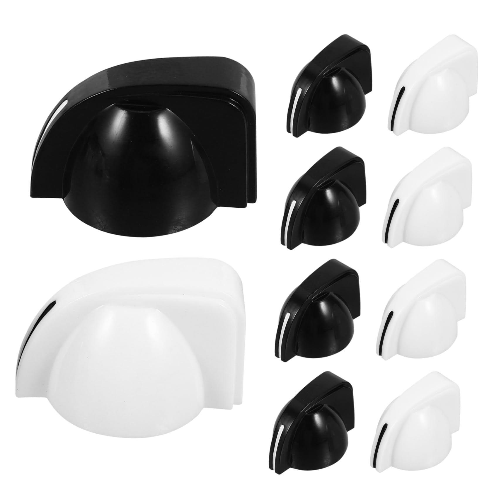 Toddmomy 10Pcs Chicken Head Knobs for Control Potentiometer Adjustable Volume Tone Knobs for Guitar Amplifier Parts Durable Guitar Knobs
