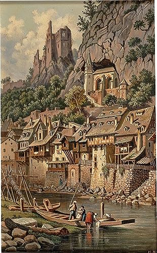 Impression d'art Idar-Oberstein tableau vintage de qualité musée 60x90cm