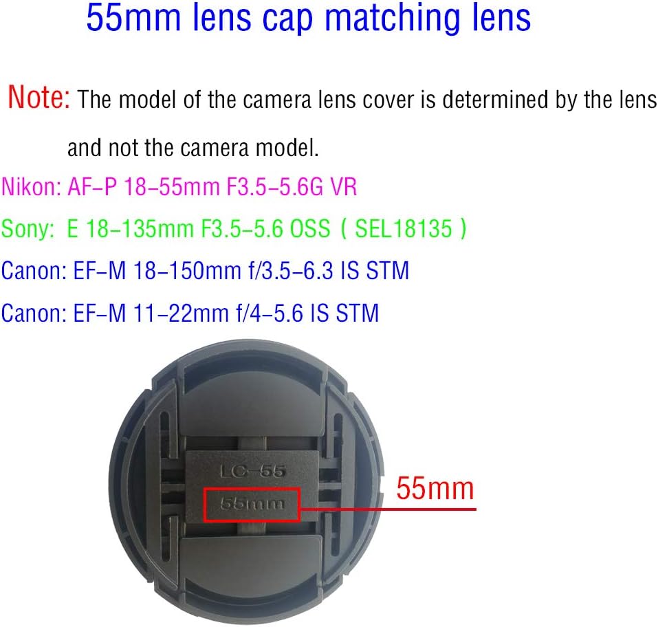 55mm Lens Cap Cover for Sigma 18-50mm F2.8 DC DN,Sigma 56mm f/1.4 DC DN image 4