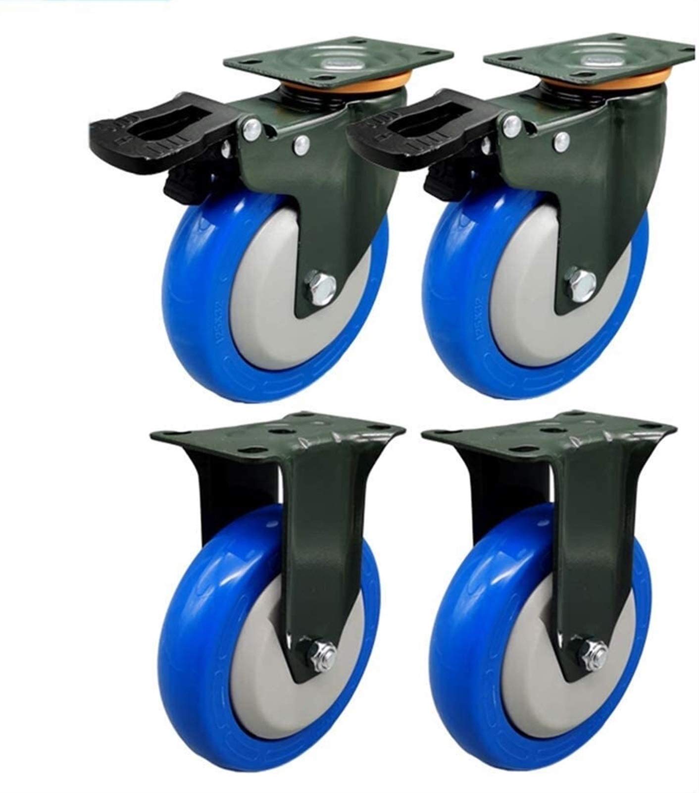 Roulette de meuble en nylon haute résistance 640kg avec freins intégrés