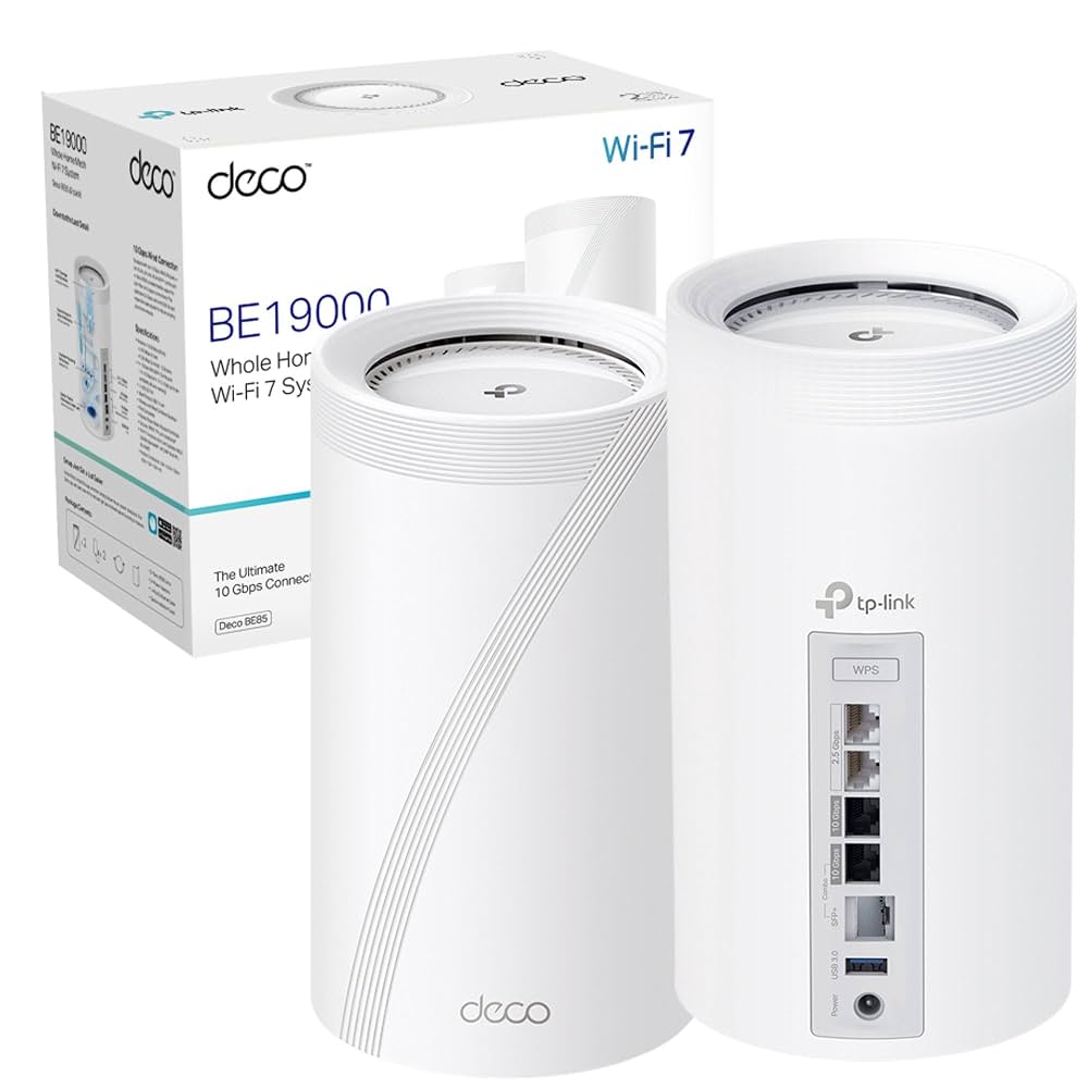 TP-Link Deco BE85(2-pack) Tri-Band BE19000Mbps Whole Home