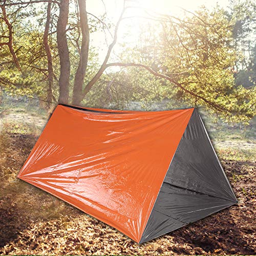 Tenda Tubo, Andoer Tenda Tubo de Emergência Survival O Shelter Rescue Camping Tenda Filme de Alumíni