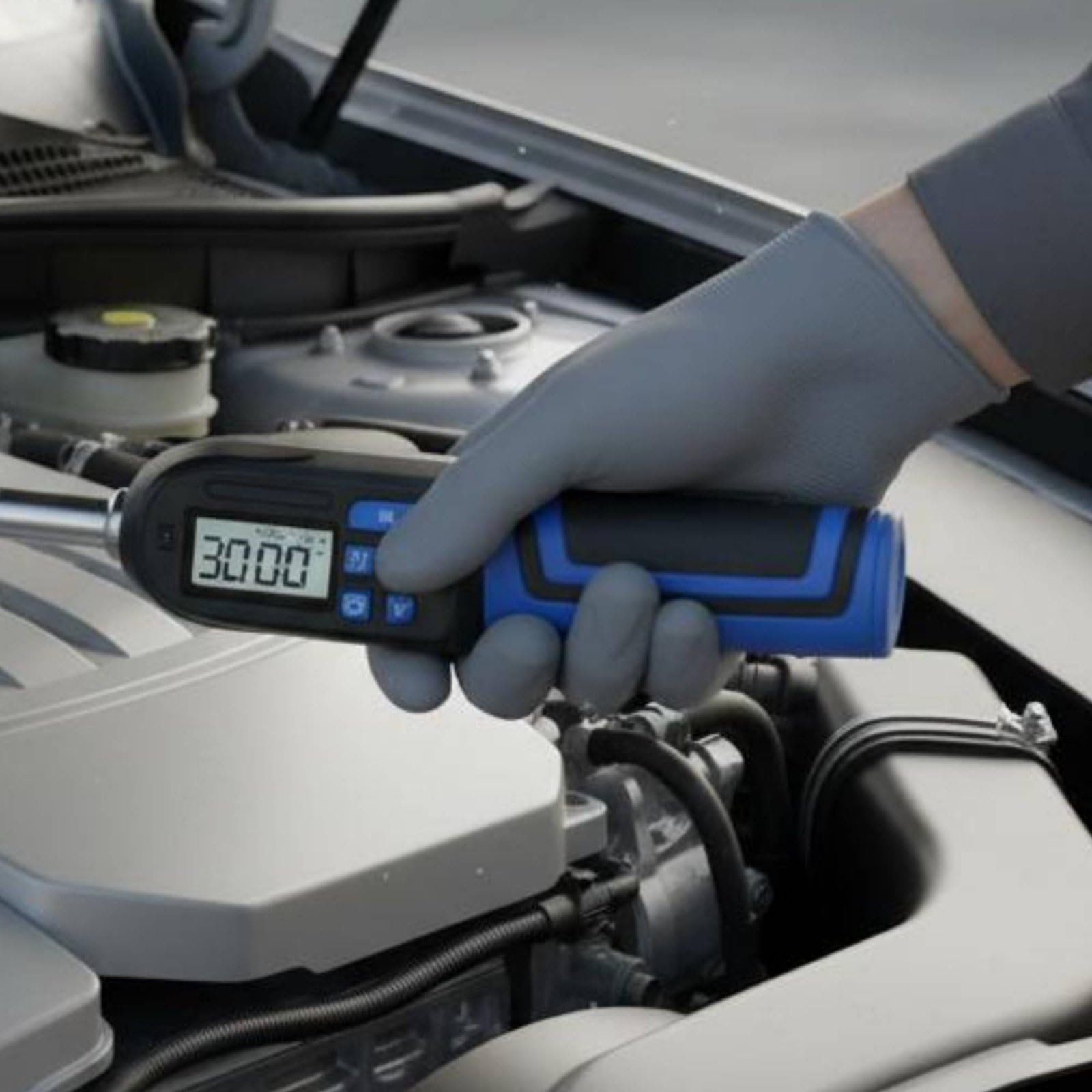 kowaku Llave Dinamométrica Digital de Apriete Interfaz 9x12 de Cabezas Pantalla Retroiluminada de Aleación Acero Rango 6.8-135nm Adecuada para Mecánica Automotriz Ajuste Estructuras Servicio