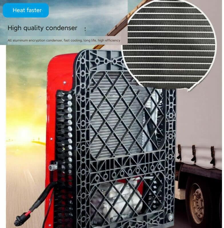 Miniatura 8 de CNCEST 12V Aire acondicionado Kit de aire acondicionado RV Unidad eléctrica universal AC para enfriamiento de cabina - Aire acondicionado portátil