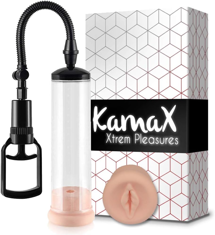 Pump with Realistic Silicone Sheath to Enlarge Men’s Intimate Parts - Designed by KamaX