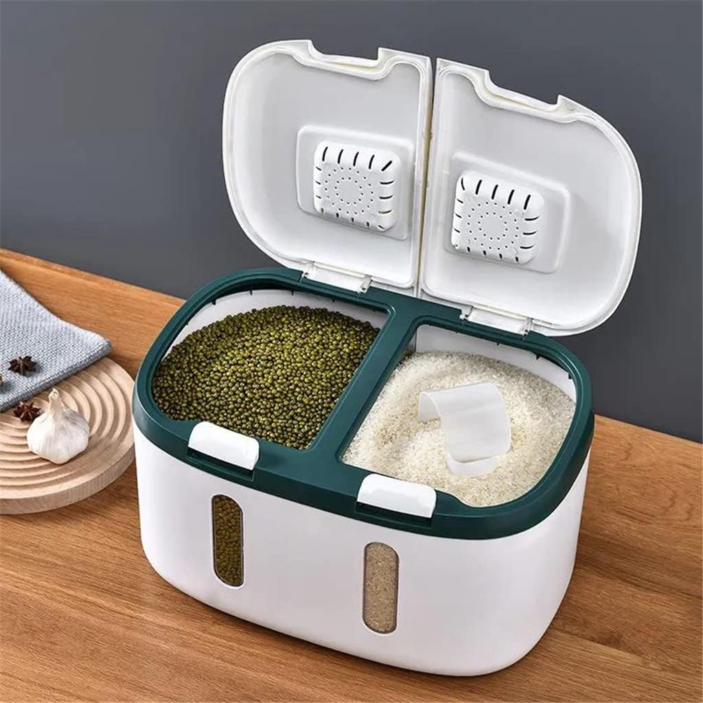 15 Kg Bucket Kitchen Container Rice Box Grain Sealed Household Tank Storage