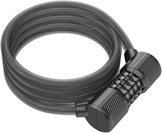 Syncros Masset - Candado con combinación numérica para bicicleta, color negro