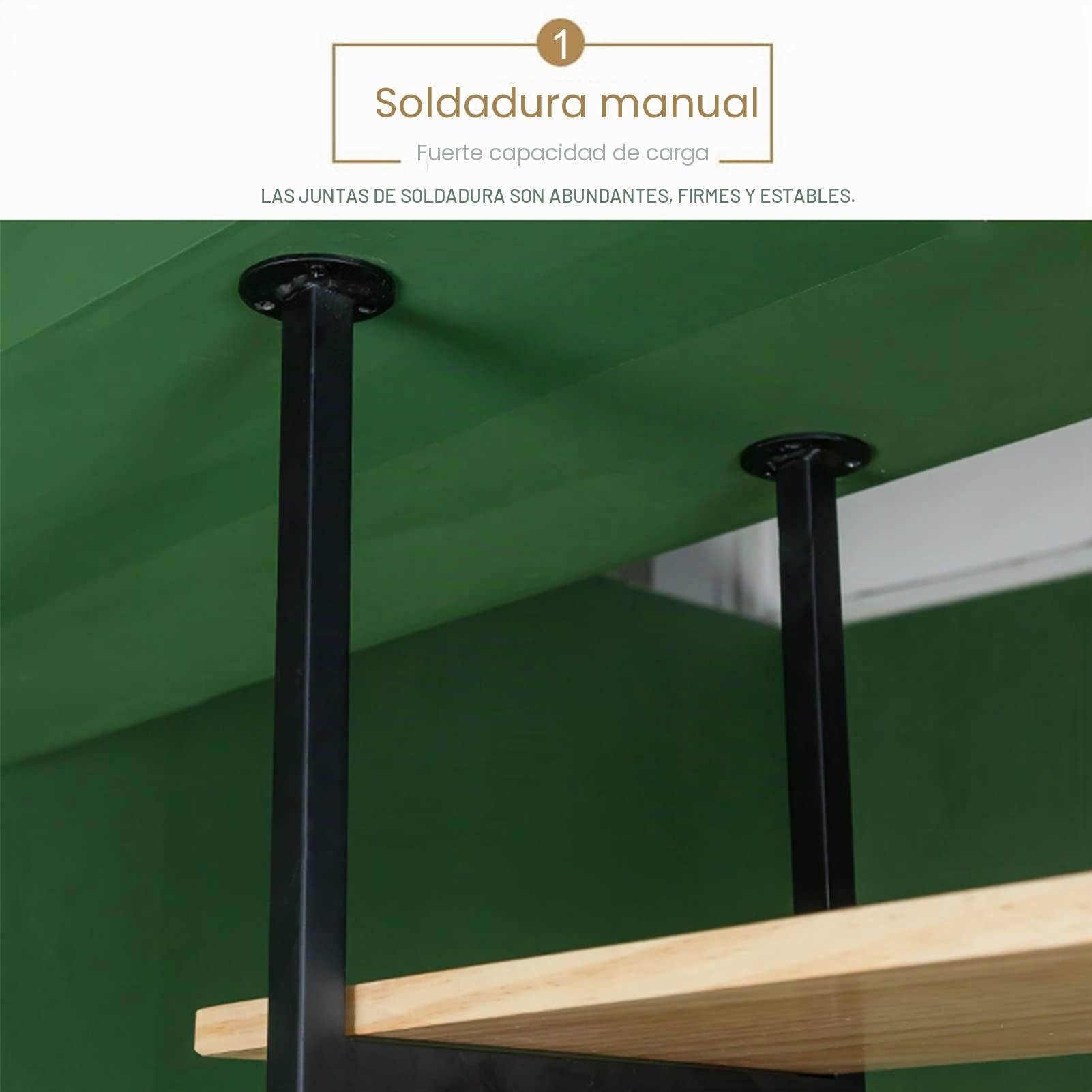 Estantes Colgantes de Techo for Plantas Flores Estante de techo Estantería suspendida flotante Estante almacenamiento cocina Soporte para ollas Utensilios cocina Percha Soporte de flores para bar Gara