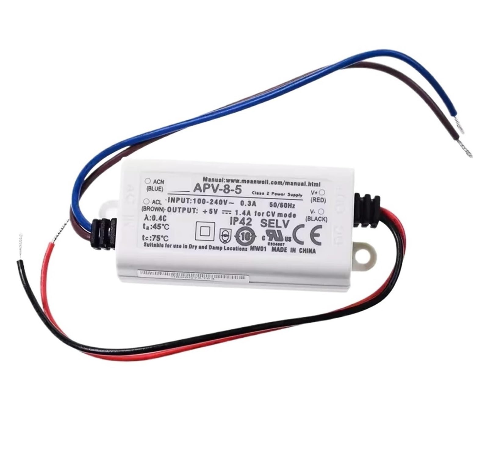 SWEWDSQG Switching power Supply APV-8 8W 5/12/24V Constant voltage(APV-8-5)