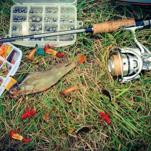 Image of Fly Fishing Flies Assortment Kit, Hand-Tied Dry Wet Fishing Lures, Nymphs, Streamers, Terrestrials for Trout Bass Sunfish, Pike with Magnetic Fly Box
