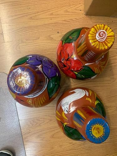 Miniatura 3 de Hecho en México, auténtico Botellón/Cantarito Combo de jarra de agua/taza de bebidas Jarra Mexicana Espiga de Barro para bebidas calientes o frías,