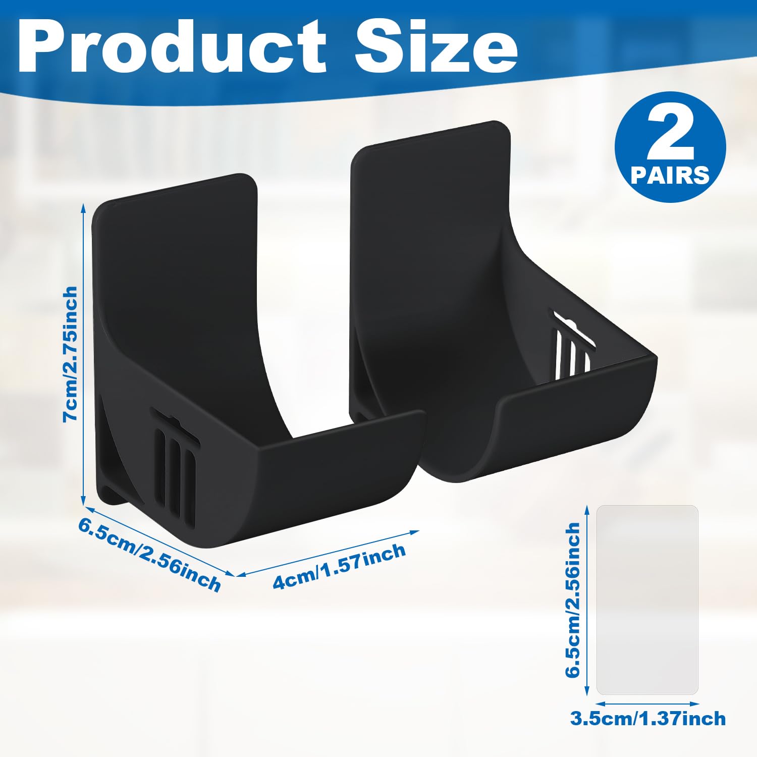 HNYYZL Lot De 2 Supports De Sac Poubelle Pour Porte D'armoire Et Armoires, En Acier Inoxydable, Noir, Support De Sac En Plastique Sous L'évier