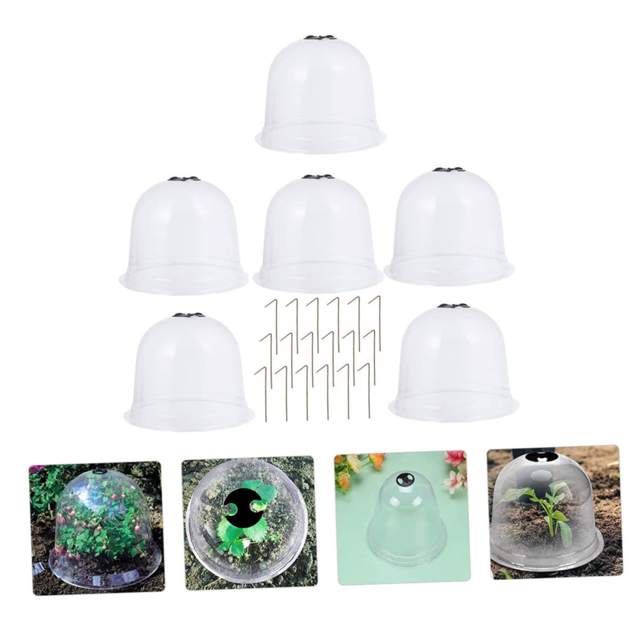 Milisten Cloches de pour Plantes de Pépinière Cloches pour Fleurs de Jardin Petites Plantes